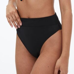 Aeropostale High-Waisted Bikini Bottom Black Small